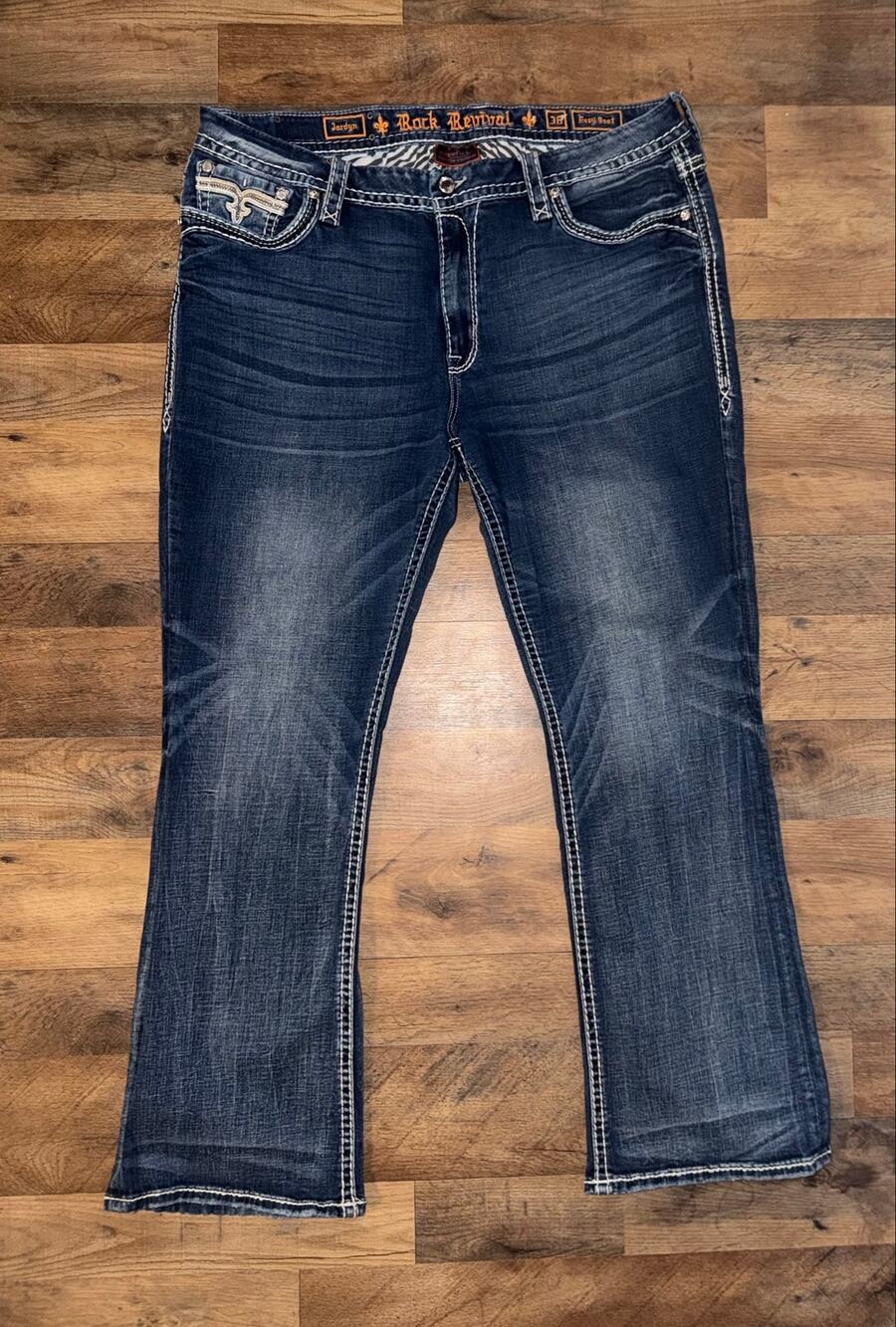 Rock revival women’s Jordyn easy boot blue Jeans